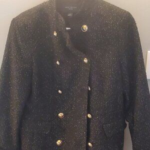 Black Gold Tweed Jacket